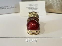 Estee Lauder Legendaire Lion Perfume Compact Mint In Boxes Judith Leiber 2004