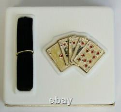 Estee Lauder Lucky Hand 2002 Solid Parfum Compact Gambler Poker Mibb Magnifique