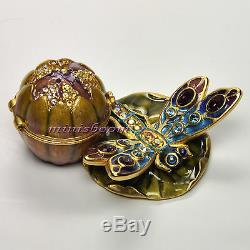 Estee Lauder Luisante Dragonfly Compact Pour 2002 Parfum Solide Jay Strongwater