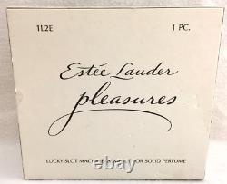 Estee Lauder Machine à Sous Chanceuse Compacte Plaisirs Parfum Solide 2000 Bx Original
