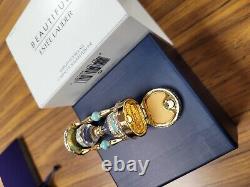 Estee Lauder Magnifique Jeweled Hourglass Compact Pour Parfum Solide Nouveau Avec Bboxes