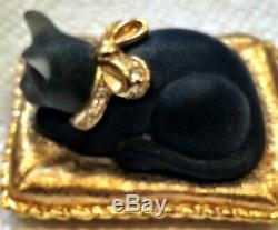 Estee Lauder Meow Black Cat Parfum Solide Compact Beau Parfum 1-1 / 4