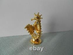 Estee Lauder One Of A Kind Seahorse Solid Perfume Compact Flambant Neuf