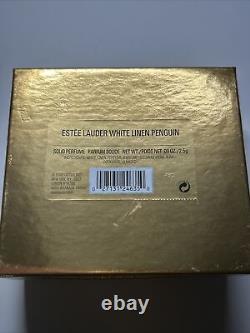 Estee Lauder PENGUIN Compact pour Parfum Solide 2001, Boîte en Or Uniquement