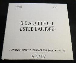 Estee Lauder PLEASURES 2002 Flamenco Dancer Compact de parfum solide NEUF dans sa boîte