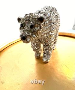 Estee Lauder Parfum Compact 1999 Sparkling Polar Bear Collected-jamais Utilisé