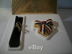 Estee Lauder Parfum Compact 2003 Glorious Bow Flag Mib