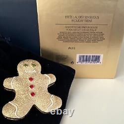 Estee Lauder Parfum Compact 2008 Cadeau des Fêtes Mibb Sensuous Gingerbread Man
