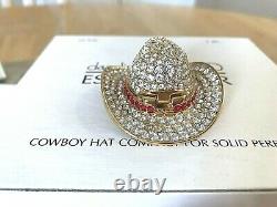 Estee Lauder Parfum Compact Compact Mibb Dazzling Gold Cowboy Hat Red Star