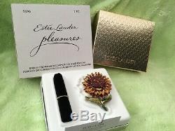 Estee Lauder Parfum Solide Compact Jay Strongwater Radiant De Tournesol 2 Boîtes