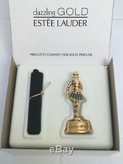 Estee Lauder Pirouette Harlequin Solide Parfum Recuperable Compact / Orb Box