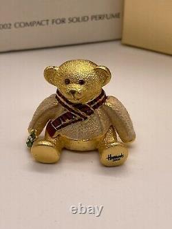 Estee Lauder Plaisirs Harrods Teddy Bear Holiday 2002 Solid Parfum Compact