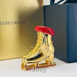 Estee Lauder Pleasures Ice Skate Compact Pour Parfum Solide-(nib)