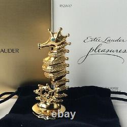 Estee Lauder Pleasures One Of A Kind Seahorse Compact Pour Solide Parfum Nib