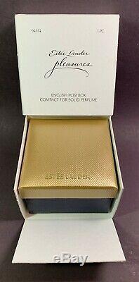 Estee Lauder Pleasures-anglais Postbox Parfum Solide Compact-94m4 Originaux Boîtes