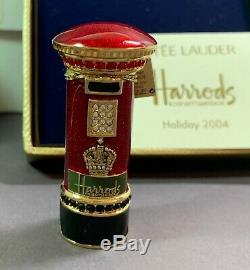 Estee Lauder Pleasures-anglais Postbox Parfum Solide Compact-94m4 Originaux Boîtes