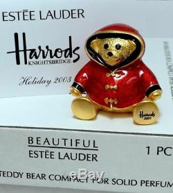 Estee Lauder Pour Harrods William Bear Solide Parfum Compact In Orig. Boites 1/400