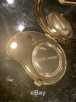Estee Lauder Rare Limited Edition 2003 Bleu Inde Paisley Compact- Entier En Poudre