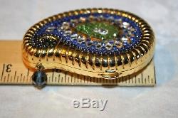 Estee Lauder Rare Limited Edition 2003 Blue India Paisley Collectors Compact # 44