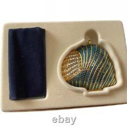 Estee Lauder Shore Things Crystal Sea Shell Compact Poudre de Lucidité Or Bleu