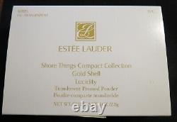 Estee Lauder Shore Things Gold Shell Pressé Poudre Compact Lucidity Nouveau