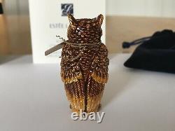 Estee Lauder Solid Parfum Compact 2010 Wise Old Owl Jay Strongwater Beautiful