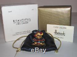 Estee Lauder Solid Perfume Compact 2004 L'ours En Peluche Harrod's Nouveau Original Xmas