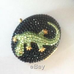 Estee Lauder Strass Rare Vintage Salamandre Lucidité Poudre Compacte Jeweled