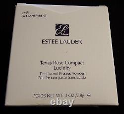 Estee Lauder Texas Rose Compact Lucidity Translucide Poudre Nouveau