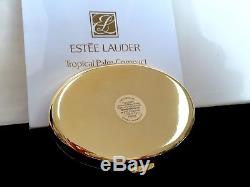 Estee Lauder Tropical Palm Powder Compact Cristaux Autrichiens Inorig. Box Rare Nouveau