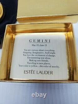 Estee Lauder Vintage Golden Gemini Compact Lucidity Translucide Poudre Pressée