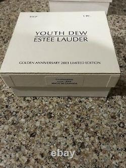 Estee Lauder Youth Dew 2003 Golden Anniversary Perfume Compact Nouveau Non Utilisé
