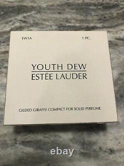 Estee Lauder Youth Dew Dore Girafe Parfum Solide Compact Nib 2002