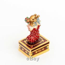 Holiday Stocking Estee Lauder Parfum Solide Compact Jay Strongwater Les Deux Boîtes