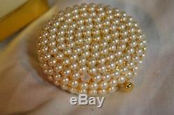 Jg-094 Estee Lauder Wedding Day Avec Perles Poudre Compacte Utilisée Dans L'encadré Vintage