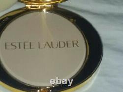 Jg-138 Estee Lauder Jeweled Lady's Powder Compact Vintage Ovale Très Joli