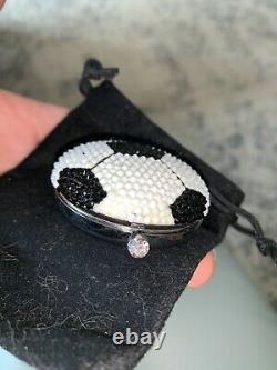Kathrine Baumann Estee Lauder Swarovski Crystal Soccer Ball Poudre Compacte