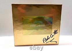 NIB COMPLET 2000 Estee Lauder Youth Dew Gold Cameo Compact de Parfum Solide Signé