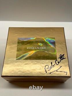 NIB COMPLET 2000 Estee Lauder Youth Dew Gold Cameo Compact de Parfum Solide Signé