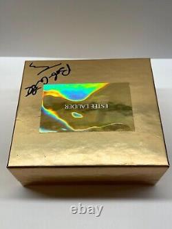 NIB COMPLET 2000 Estee Lauder Youth Dew Gold Cameo Compact de Parfum Solide Signé