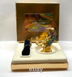 NIB FULL Estee Lauder Plaisirs SPARKLING MERMAID Compact de parfum solide SIGNÉ