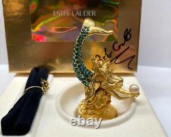 NIB FULL Estee Lauder Plaisirs SPARKLING MERMAID Compact de parfum solide SIGNÉ