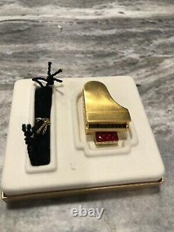 Nib Complet 1999 Estee Lauder Dazzling Gold Grand Piano Parfum Solide Compact