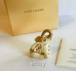Nib Full 2011 Estee Lauder/jay Strongwater Luck Elephant Solid Perfume Compact