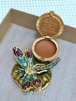 Nibb Estee Lauder Jay Strongwater Dragonfly Solide Parfum Compact Orig. Boîte