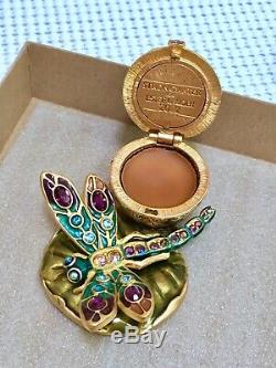 Nibb Estee Lauder Jay Strongwater Dragonfly Solide Parfum Compact Orig. Boîte
