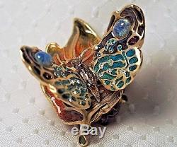 Parfum Solide Estee Lauder Butterfly Leaf Compact 2003 Rare De Jay Strongwater