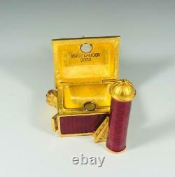 Prototype 2003 Estee Lauder Pleasures Little Red Barn Solide Parfum Compact