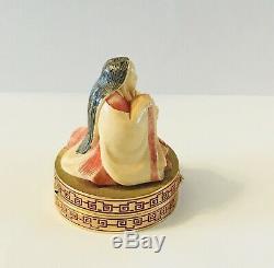 Rare1981 Estee Lauder Cinnabar Ivory Series Imperial Princess Parfum Solide