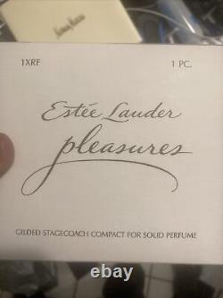 Rare Estee Lauder 2003 Stagecoach Solide Parfum Compact Plaisirs Nouveau
